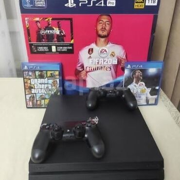 sony playstation 4 qiymeti: ПС4 ПРО 1tb, использованно 1 года состояние отличное как новенькое