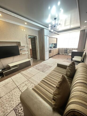 квартиры бишкек на долгий срок: 2 комнаты, 51 м², Элитка, 7 этаж, Евроремонт