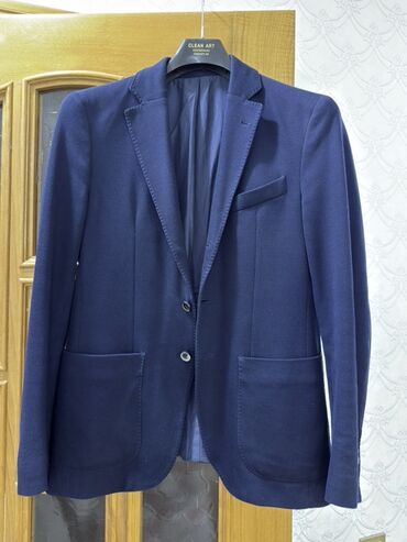 Рубашки: Пиджак, Однотонный, Massimo Dutti, M