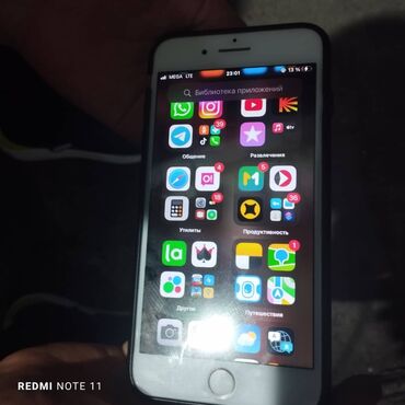 iphone 6 плюс: IPhone 7 Plus, Колдонулган, 64 ГБ, Ак, 100 %