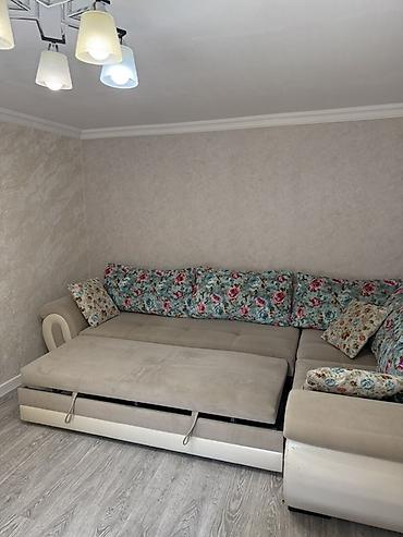 peyğənbər çiçəyi: Künc divan dəsti və pouf/çoxfunksiyalı masa - Künc forması: L-tip — 5