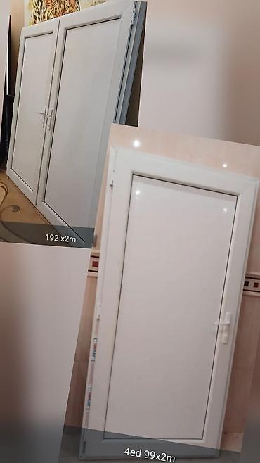 sandvic panel: PVC qapılar - İkili qapı: 1eded --192×200 sm - Tək qapılar: 4 ədəd – — 2