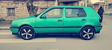 sport sukan: Volkswagen Golf 3, 5 qapı, yaşıl rəng. - Motor: benzin, 4 silindr — 7