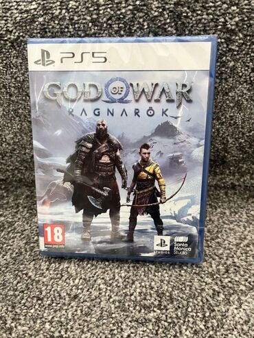 PS5 (Sony PlayStation 5): PlayStation 5 üçün "God of War Ragnarök" oyunu. Bu, macəra və döyüş