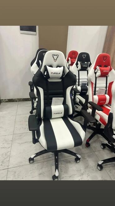 Ofis və oyun kresloları: Yeni, Təkərli, Qolları tənzimlənir, Süni dəri — 12