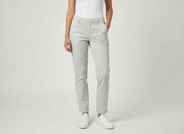 zalando chinosy damskie: Material trousers for women, size XS
