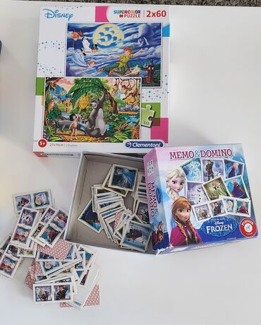 torbe b: Slagalice za decu, frozen memo i domino karte, snezana 3d slagalica