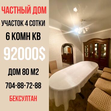 Продажа домов: Дом, 80 м², 6 комнат, Агентство недвижимости, Косметический ремонт