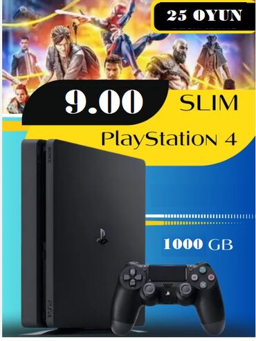 🔵 Playstation 4 slim 🔵 9.00 prosivkali model 🚀 Butun