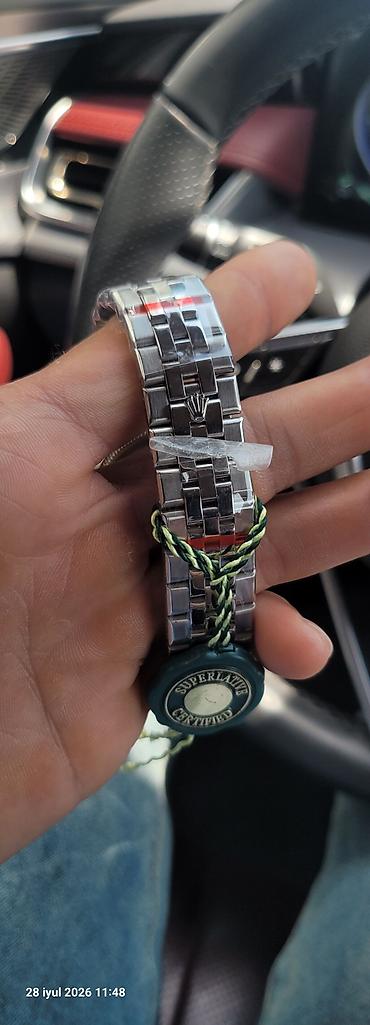 electron saat: Rolex Oyster Perpetual “Land‑Dweller” tərzində kişi qol saatı - — 4