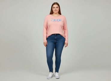 bluzy damskie z fajnymi napisami: Bluzka damska, rozmiar 4XL