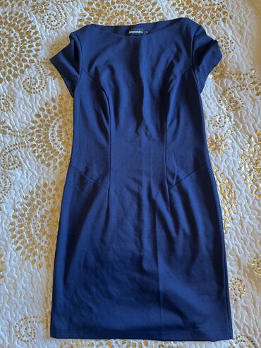 синяя вечерняя платья: Бальное платье, Стандарт, Средняя модель, цвет - Синий, 2XL (EU 44), В наличии