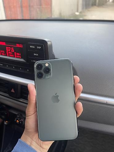 pro max: IPhone 11 Pro, Б/у, 64 ГБ, Matte Midnight Green, 73 % — 1