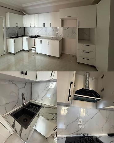 Mətbəx mebeli: **Mətbəx mebeli satılır 650₼. Ölçü 4.35. **Üzərində qaz moyka — 1