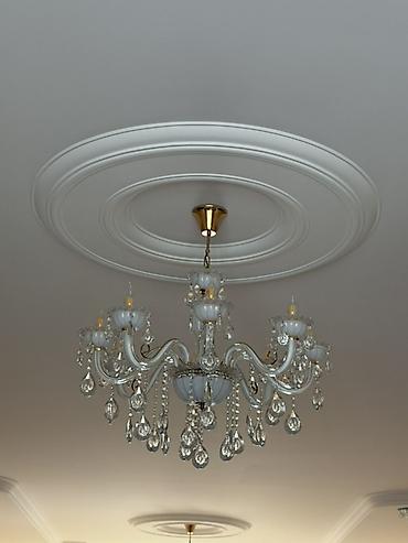 islənmis lyust: Çılçıraq, 6 lampa, Şüşə — 1