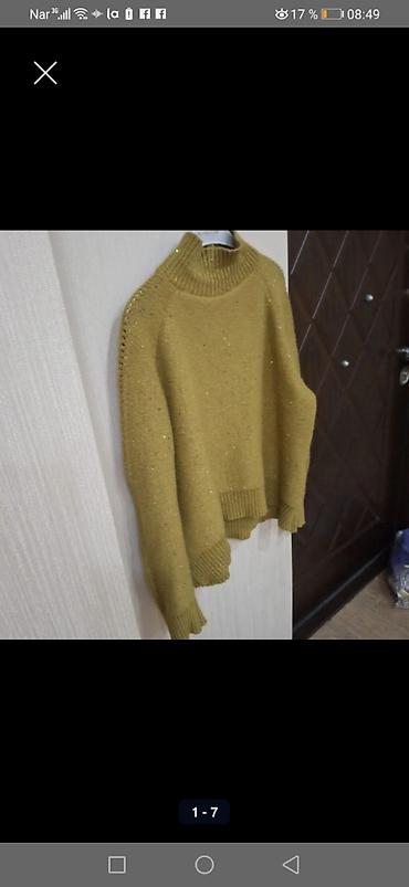 Qadın sviteri - Model: boğazlı (yarım yüksək yaxalı), reglan qollu -