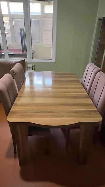Masa dəsti satılır 220₼. Yaxşı vəziyyətdədir. 6 oturcağı var.Ünvan — 1