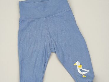 błękitne legginsy: Spodnie dresowe, Lupilu, 9-12 m, stan - Zadowalający