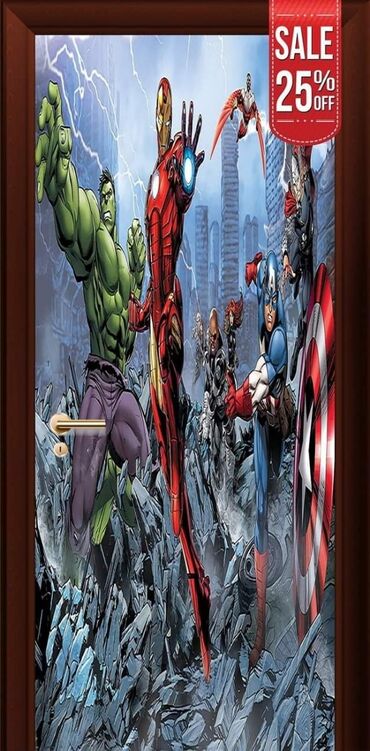 Ostali kućni dekor: Samolepljivi tapet za vasa vrata po ceni od 3600din po jednoj strani — 9