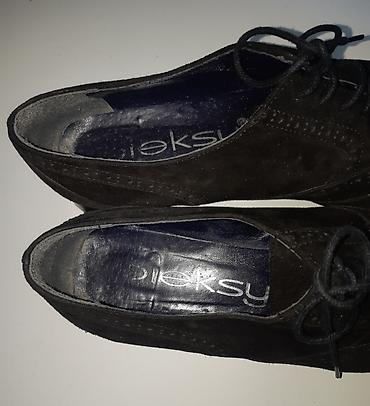 jake boje: Oleksy ženske cipele – crne, broj 37. Materijal: Prirodna prevrnuta — 6