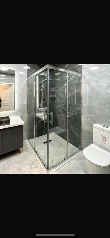 Duş kabinaları, arakəsmələr: Arakəsmə, Künc üçün — 9