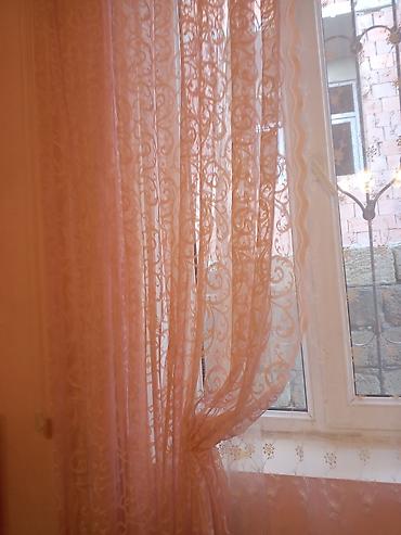 Pərdə və tüllər: İşlənmiş, Pərdə, rəng - Çəhrayı, Pulsuz çatdırılma — 6