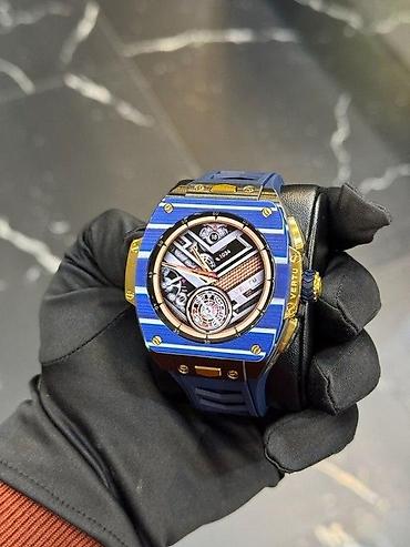 Qol saatları və aksesuarlar: Smart saat "VERTU WATCH BLUE CARBON GOLD BLUE STRAP 2025" Vertu — 1