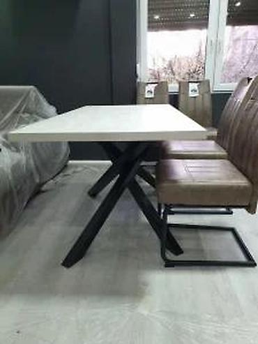 Stilski trpezarijski stolovi: TRPEZARIJSKI STO MODEL S2 IZRADA PO MERI | Kontakt telefon — 3