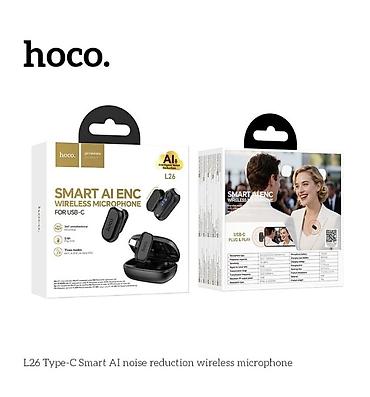 Беспроводной петличный микрофон HOCO L26 SMART AI ENC Стильный и