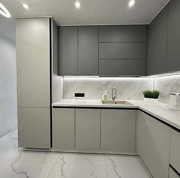 silver kitchen: Кухонный гарнитур, Новый, цвет - Серый — 3