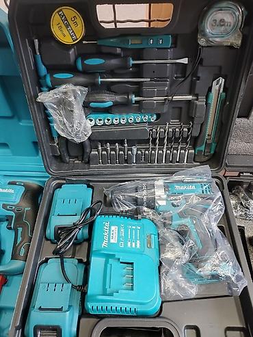 tablica uglova: 03. Makita aku srafilica 48V+busilica+cekic+Dve baterije+Pribor — 4