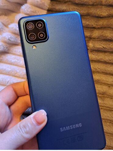 Samsung Galaxy A12, 64 GB, rəng - Göy, Sensor, Barmaq izi, İki sim kartlı