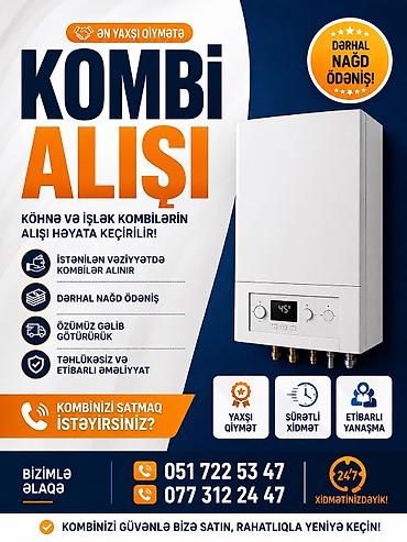 Kondisioner təmiri: İşlənmiş Kombi Nobella 28 kVt, Ünvandan götürmə, Pulsuz quraşdırma, Zəmanətli, Kredit yoxdur — 1