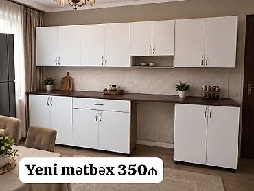 Digər mebel: Mətbəx mebeli satılır 350₼. Ölçü 3.03. Yenidir. Ünvan — 1