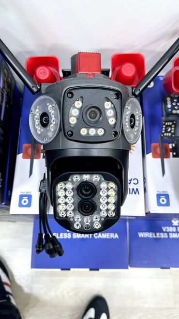 internet kamera: Simsiz Wifi ptz 3 kamera 360° 8mp/4K Çöl səraiti ücün matorlu 3