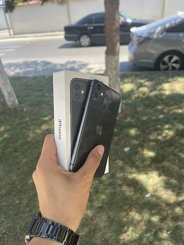 2ci el iphone 11: IPhone 11, 128 GB, Qara, Simsiz şarj, Face ID, Sənədlərlə — 2