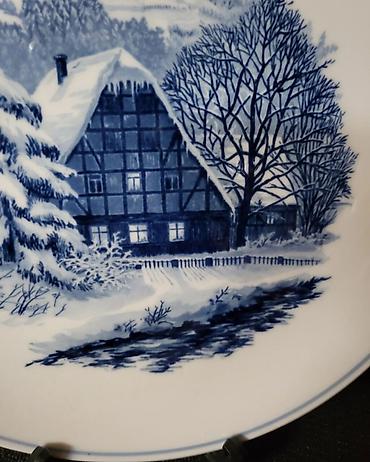 autima: Tanjir za na zid Meissen 1934g+,Zimski pejzaz". Meissen tanjir za — 6