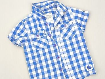 Shirts: Shirt 2-3 years, condition - Very good, pattern - Cell, color - Blue