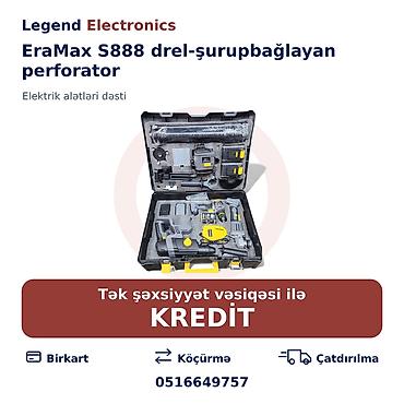 Payalniklər, lehim aparatları: Elan başlığı: Elektrik alət dəsti EraMax S888 drel-şurupbağlayan — 1