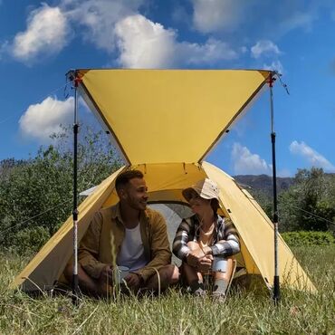 Маски, очки: Палатка 2-х местная Легкая и компактная двухслойная палатка Описание
