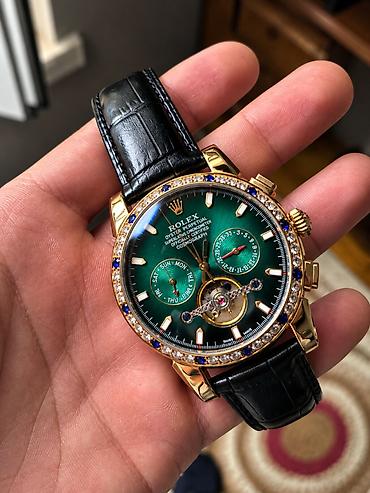 uşaqlar üçün saatlar: İşlənmiş, Qol saatı, Rolex, rəng - Yaşıl — 4