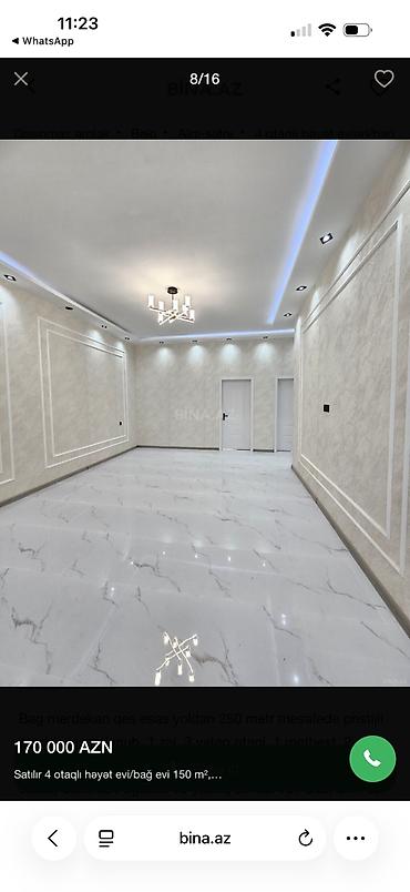 аренда дач в баку: Бузовна, 200 м², 4 комнаты, С бассейном, Артезианский колодец, Интернет, Телефон — 7