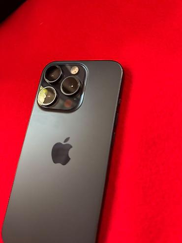 Уюлдук телефондор жана аксессуарлар: IPhone 15 Pro, Колдонулган, 1 ТБ, Көк, Заряддоочу түзүлүш, Каптама, 81 % — 2