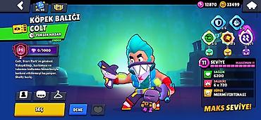tebii daş: Brawl Stars hesabı – yüksək səviyyəli və kosmetik skinlərlə dolu - — 1
