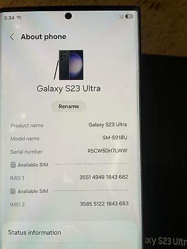iphone 5g: Samsung Galaxy S23 Ultra (модель SM‑S918U), черный. Гб 256 Ключевые — 4