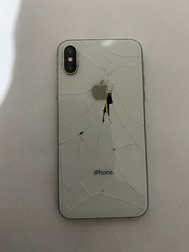 телефоны айфон х: IPhone X, Серебристый