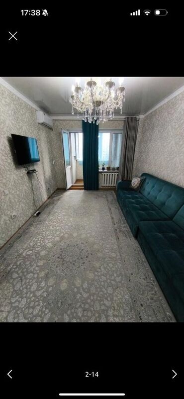 квартира бишкек долгосрочный: 1 комната, 40 м², 106 серия, 6 этаж, Евроремонт