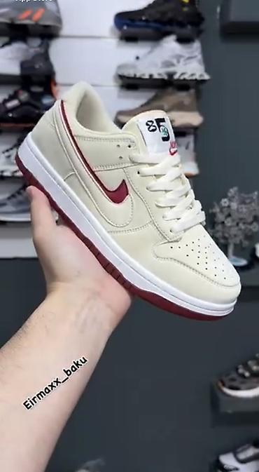 Nike Dunk Low “85” krem/qırmızı kişi/kadın krossovkası - Model: Nike