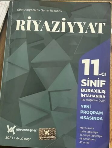 güvən riyaziyyat pdf yüklə 2023: Içi səliqəlidir,az işlənib,çatdırılma metrolara var,lalafoda mesajlar