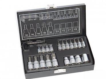 Setovi ručnog alata: Set bitova i nasadnih ključeva u koferu – Torx, imbus i Ribe (E) — 1